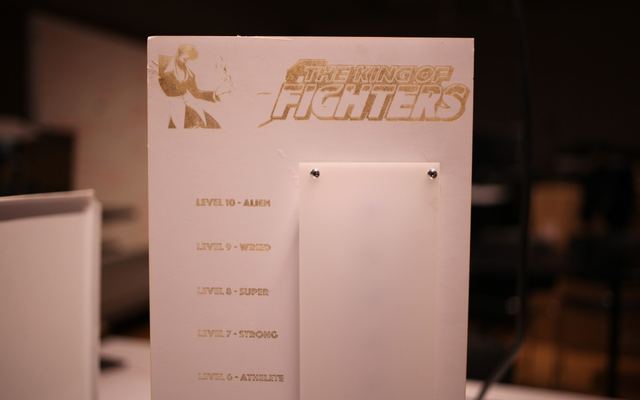 The One Punch scoreboard with its score levels